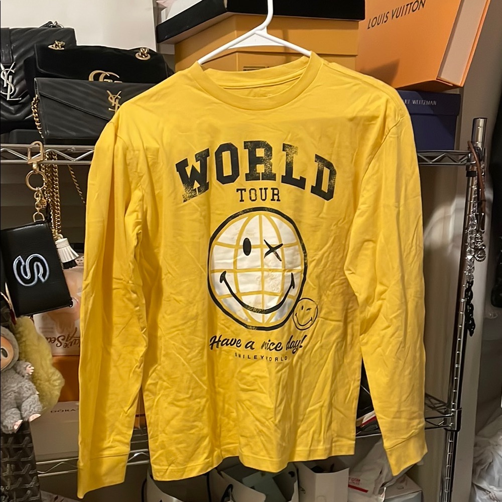 T&B Yellow "World Tour" Graphic Long-Sleeve Kids Top